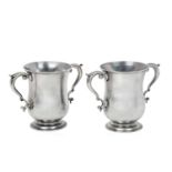 A Pair of George III Silver Two-Handled Cups, by Samuel Whitford, London, 1762