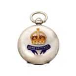 An Edward VII Silver and Enamel Sovereign-Case, Maker's Mark Lacking, Birmingham, 1901