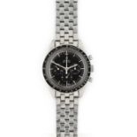 Omega: A Rare "Pre-Moon" Stainless Steel Chronograph Wristwatch, signed Omega, model: Speedmaster,