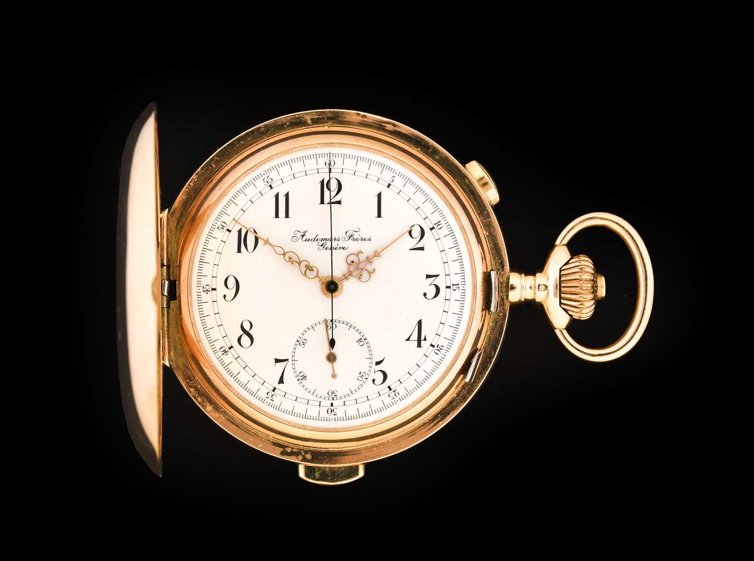 Montre De Poche Ancienne Femme Édouardienne Dimier Frères Or 14 Carats Fleurie - Suisse - Mécanique