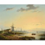 Jan Geerard Smits (1823-1910) DutchSummerWinterSigned, oil on panel, 31cm by 38.5cm (2)Winter -