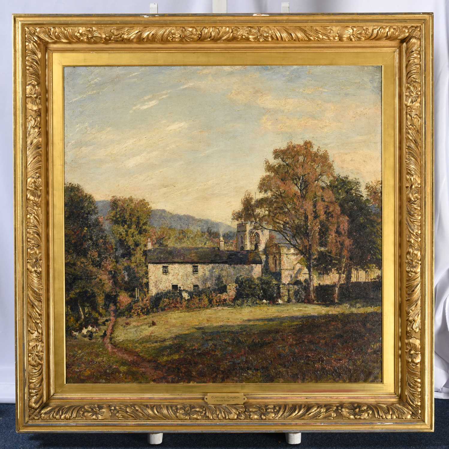 John William Buxton Knight RI (1843-1908)"Clapham Church"Signed and dated 1905?, with original - Image 2 of 3