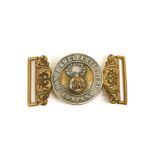 A Victorian Officer's Waist Belt Clasp to the Honorable Artillery Company, of two piece gilt brass