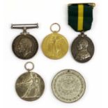 A First World War Pair, awarded to 760004 SJT.J.SNOWBALL, R.A., comprising British War Medal and