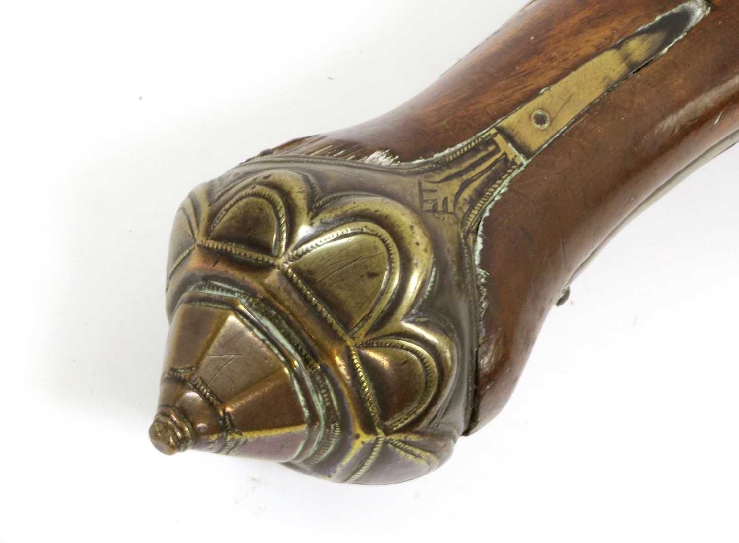 A 19th Century Turkish Percussion Holster Pistol, converted from a flintlock, the 30cm steel - Image 3 of 3