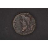 Roman Imperial, Tiberius (14-37AD) provincial AE26, struck in Hispalis (Seville) Spain, obv. PERM