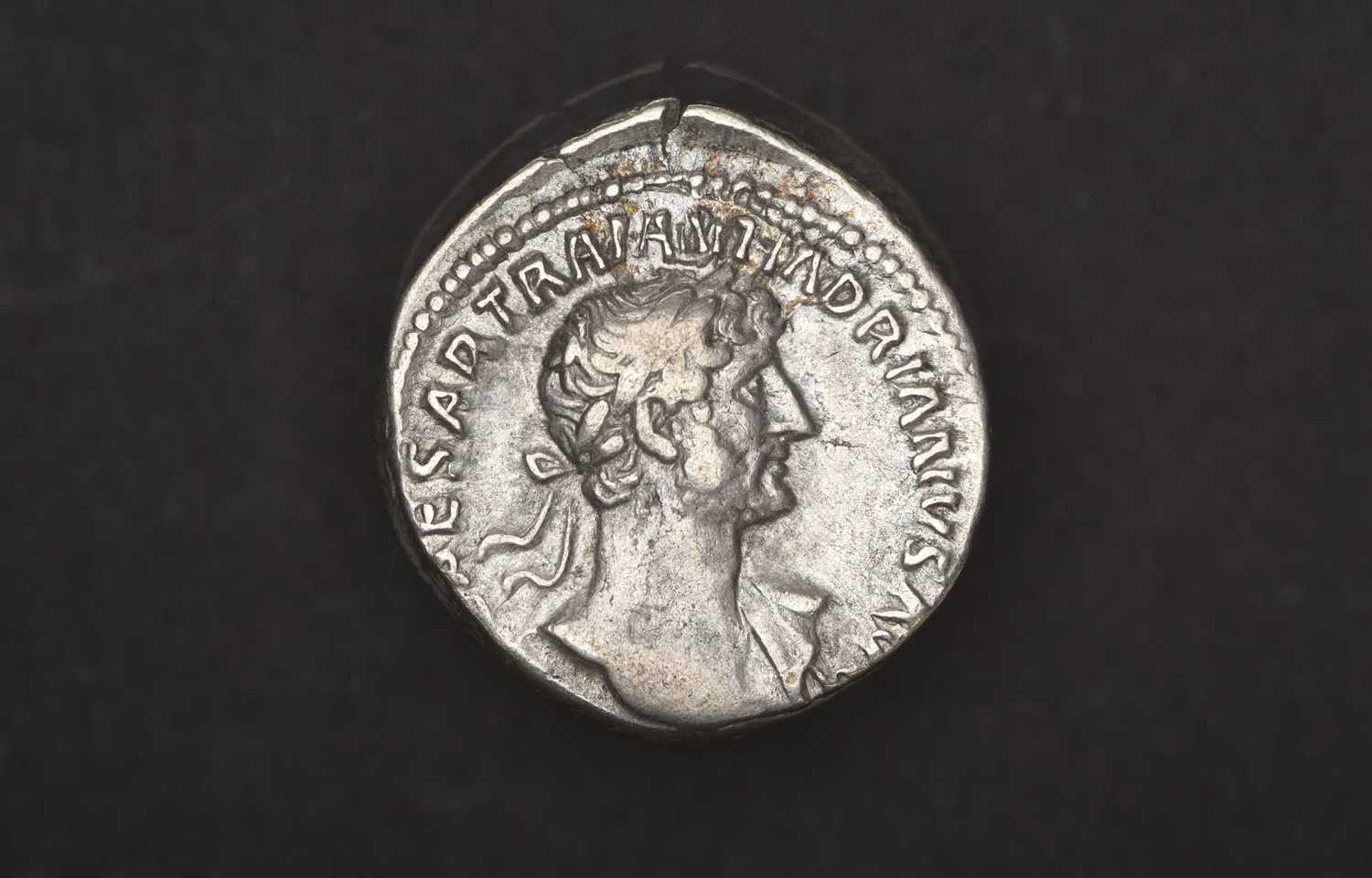 Roman, Hadrian Denarius, 118 AD, (3.19g), obv. IMP CAESAR TRAIAN HADRIANVS AVG, laureate bust right,