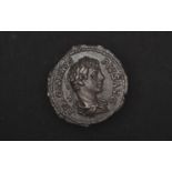 Roman, Caracalla Denarius, AD 204, Rome mint, obv. ANTONINVS PIVS AVG, laureate, draped and