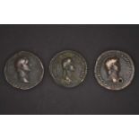 3 x 'Paduan' Medals comprising: (1) Imitation of Domitian (AD 81-96) Sestertius after Giovanni da