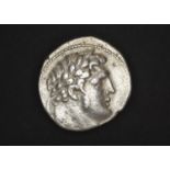 Phoenicia, Tyre silver tetradrachm, (the Biblical shekel) (14.15g), obv. laureate head of Melqart (