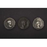 2 x Roman Denarii, silver, both emperor Antoninus Pius (138-161) both GF; together with a Roman