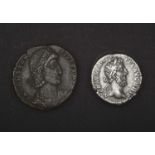 Roman, Commodus Denarius, AD 177-192, (18mm, 2.63 g, 5h), AR, Rome mint, struck AD 187, obv.