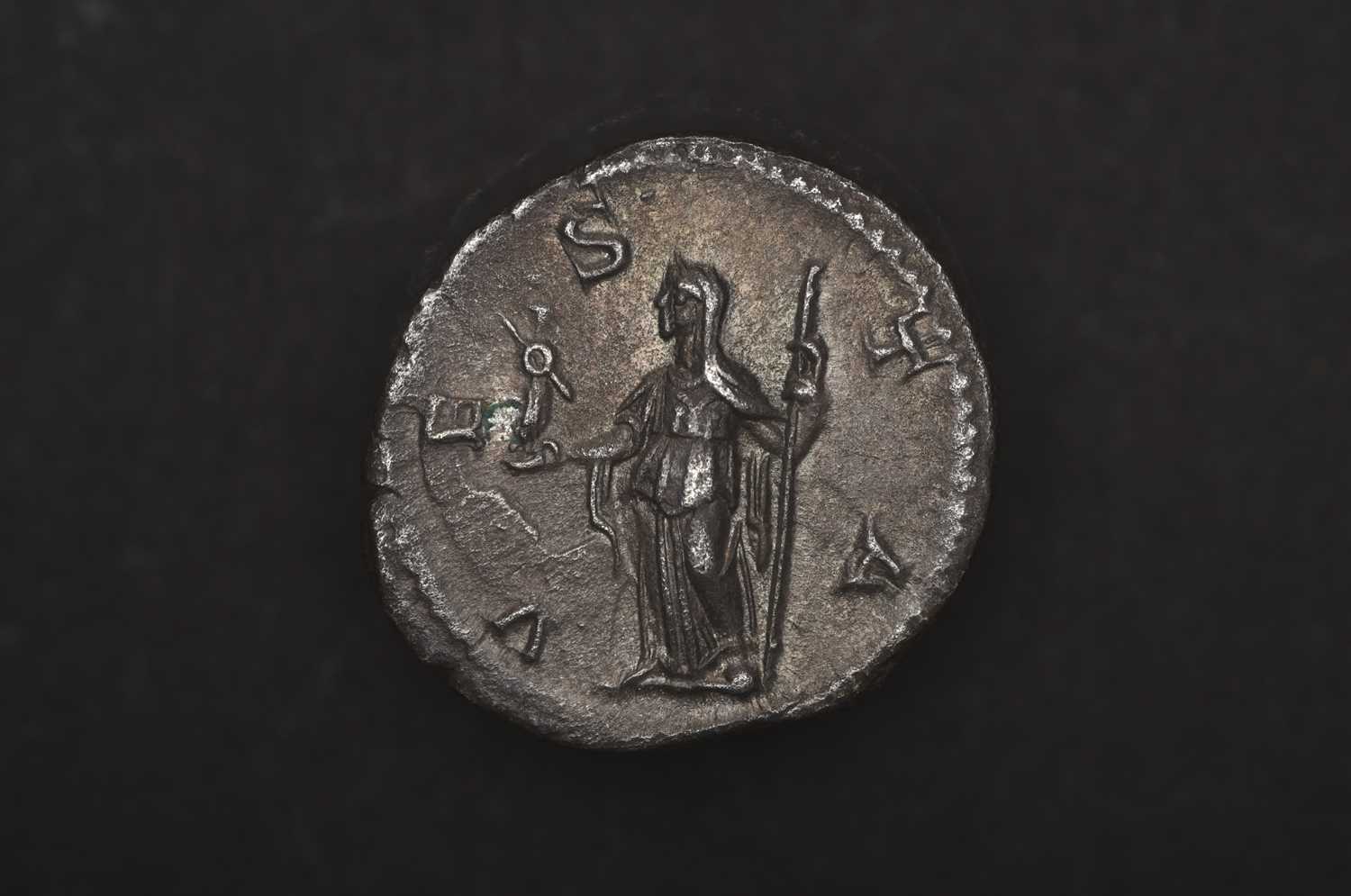 Roman, Julia Mamaea Denarius, AD 222-235, (2.78g), AR, Rome mint, VESTA type, Julia Mamaea was the - Image 2 of 2