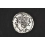 Roman Republic, L. Appuleius Saturninus Denarius, 104 BC, (3.73g), AR, Rome, obv. Roma facing