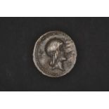 Roman Republic, L Calpurnius Frugi Denarius, 90 BC, (3.9g), AR, obv. laureate head of Apollo right