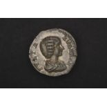 Roman, Julia Domna Augusta, Denarius, AD 193-217, (18mm, 3.18 g, 6h), Rome mint, struck under