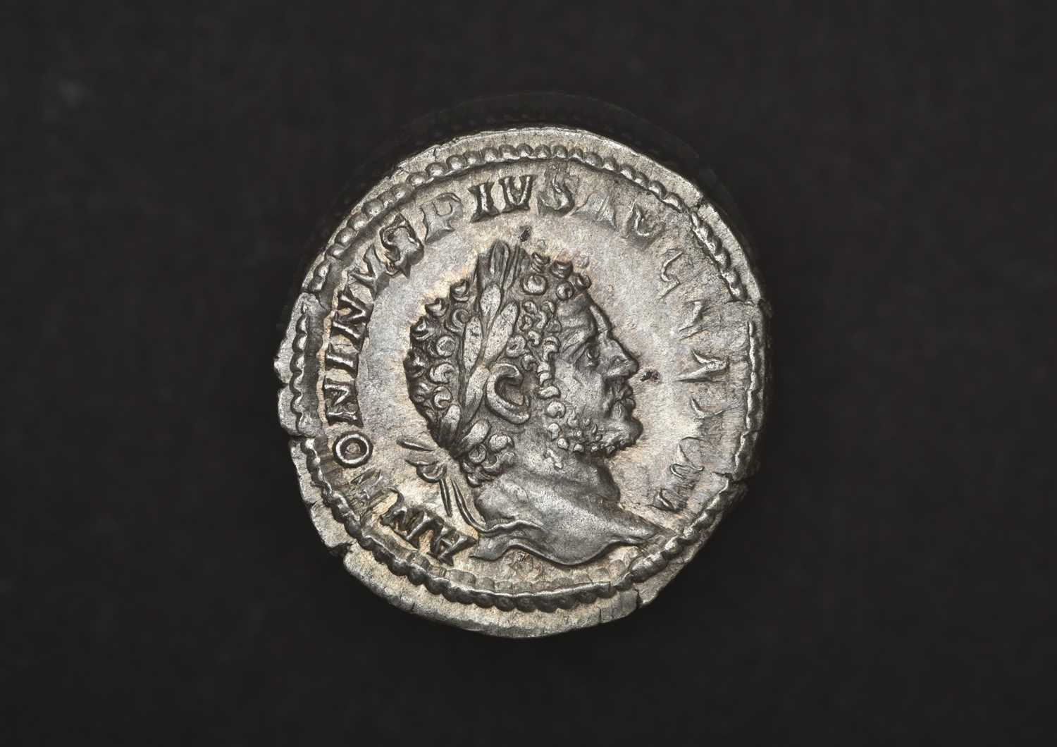 Roman, Caracalla Denarius, (19mm, 3.22 g, 11h), Rome mint, struck AD 214, obv. laureate and