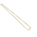 A 9 Carat Gold Trace Link Chain, length 59cmGross weight 10.5 grams.