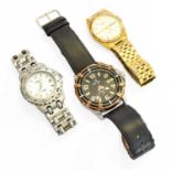 A Quartz Bulova Wristwatch, Lithit wristwatch and a Rotary wristwatch (3)