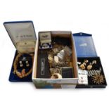 A Quantity of Costume Jewellery, including a Swarovski necklace, various paste set necklaces,