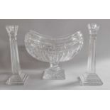 A Quantity of Assorted Crystal, including Waterford, Royal Doulton, candlesticks, centrepieces,