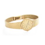 A Lady's 9 Carat Gold Longines Quartz Wristwatch, with Longines boxTotal weight: 33.6 grams,