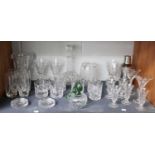 A Collection of Assorted Glassware, including Stuart crystal wines and tumblers, a pair of modern