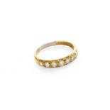 An 18 Carat Gold Diamond Half Hoop Ring, finger size L1/2The ring is in good condition. It is