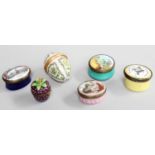 Three 18th century Enamel Trinket Boxes, ''A Gift from Peterborough'' ''A Token of Esteem'' and ''