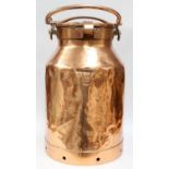 A Large Copper Milk Churn, possibly French, numbered 935