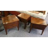 Three George III Mahogany Commodes (all converted)