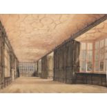 Joseph Nash OWS (1809-1878)Haddon Hall, Long GalleryWatercolour, 46cm by 59cm (unframed)