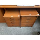 Neudorfler: A Cherrywood Three-Drawer Filing Chest46cm by 63cm by 60cmA pair of three drawer