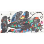 After Joan Miro (1893-1983) SpanishAbstractLithograph; together with two further abstracts after