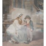After Adam Buck (1759-1833) "The Mother's Hope" Colour print, together with a small group of