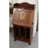 An Art Noveau Style Inlaid Hall Bureau, 53cm by 31cm