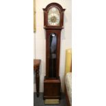 A Modern Triple Weight Driven Chiming Small Longcase Clock, 173cm high Subject to Import Duty