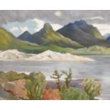 Attributed to John Duncan RSA, RSW (1866-1945) ScottishHighland landscapeSigned, oil on canvas