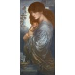 After Dante Gabriel Rossetti (1821-1882) "Proserpina"Coloured print, 117cm by 53.5cm