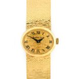 Bueche Girod: A Lady's 9 Carat Gold Wristwatch, signed Bueche Girod, 1973, manual wound lever