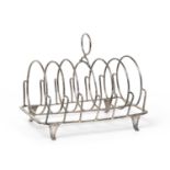 A George III Silver Toast-Rack, Probably by Thomas Wallis, London, 1804