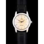 Omega: A Stainless Steel Automatic Centre Seconds Wristwatch, signed Omega, model: Seamaster, ref:
