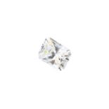 A Loose Modified Emerald Cut Diamondweighing 0.59 carat approximatelyThe approximate qualities of