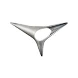 A Silver Georg Jensen Brooch, designed by Henning Koppelof stylised star form, numbered '342'