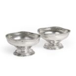 A Pair of George III Silver Salt-Cellars, Probably by John Scofield, London, 1772