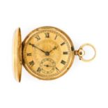 Charles Henry: An 18 Carat Gold Full Hunter Pocket Watch, signed Ch Henry, Adelaide, 1867, single