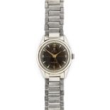 Omega: A Stainless Steel Automatic Centre Seconds Wristwatch, signed Omega, model: Seamaster, ref: