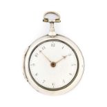 Alexr Anderson: A Silver Pair Cased Verge Pocket Watch, signed Alexr Anderson, Liverpool, 1792,