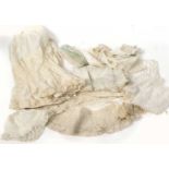 Assorted Mainly Early 20th Century Lace and Embroidered Costume Accessories, comprising a cream silk