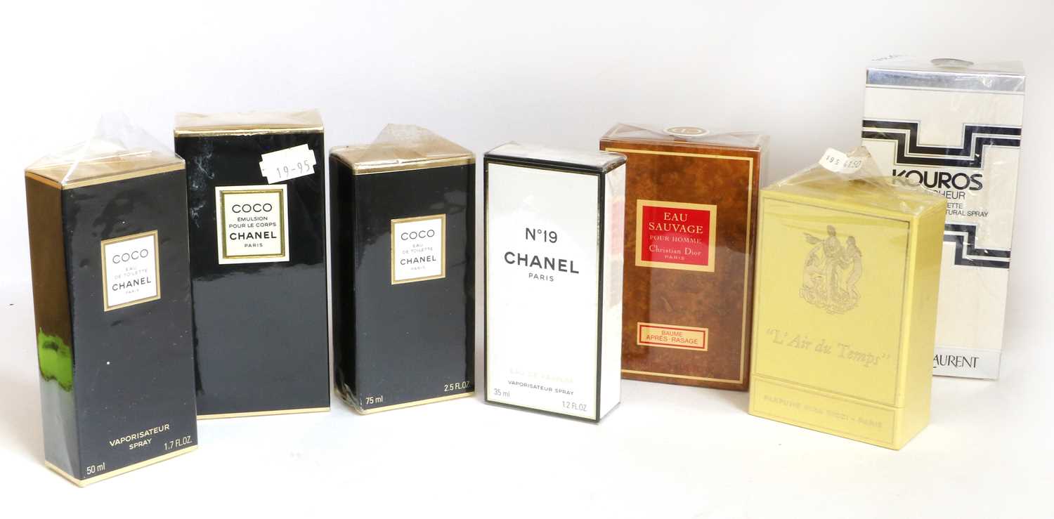 Chanel and Other Perfumes, comprising No19 eau de parfum 35ml,Coco Chanel 75ml eau de toilette,